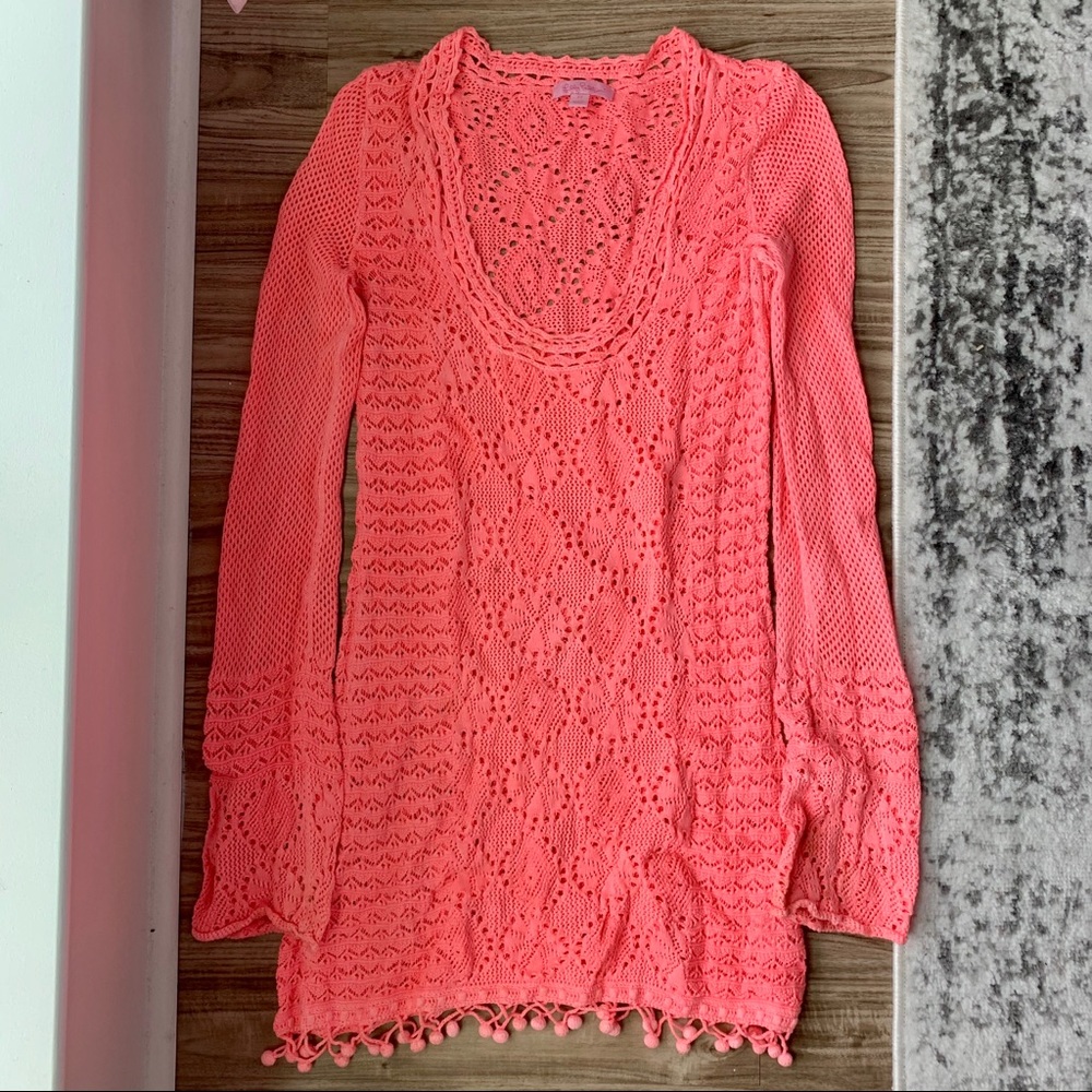 Lilly Pulitzer Neon Pink Swimsuit Coverup